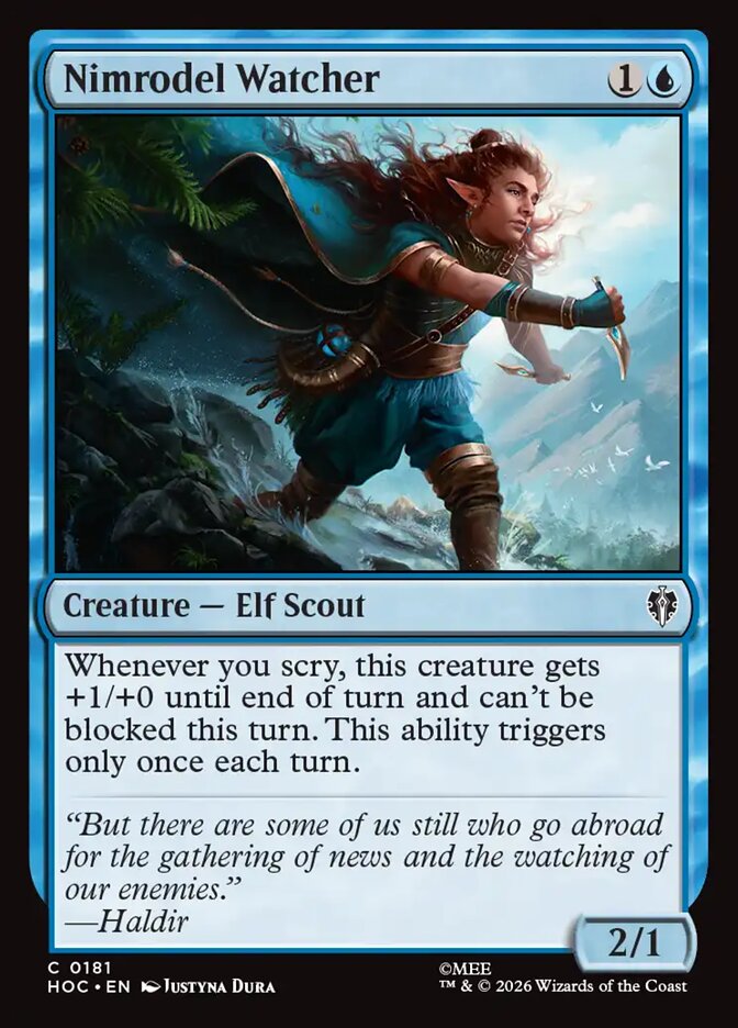 Nimrodel Watcher card front