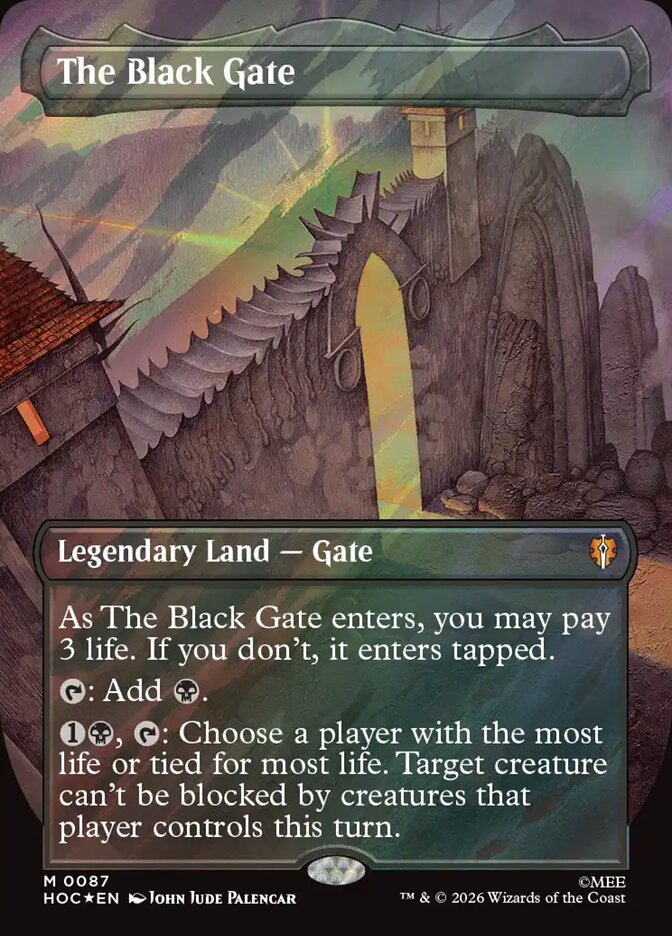The Black Gate card front