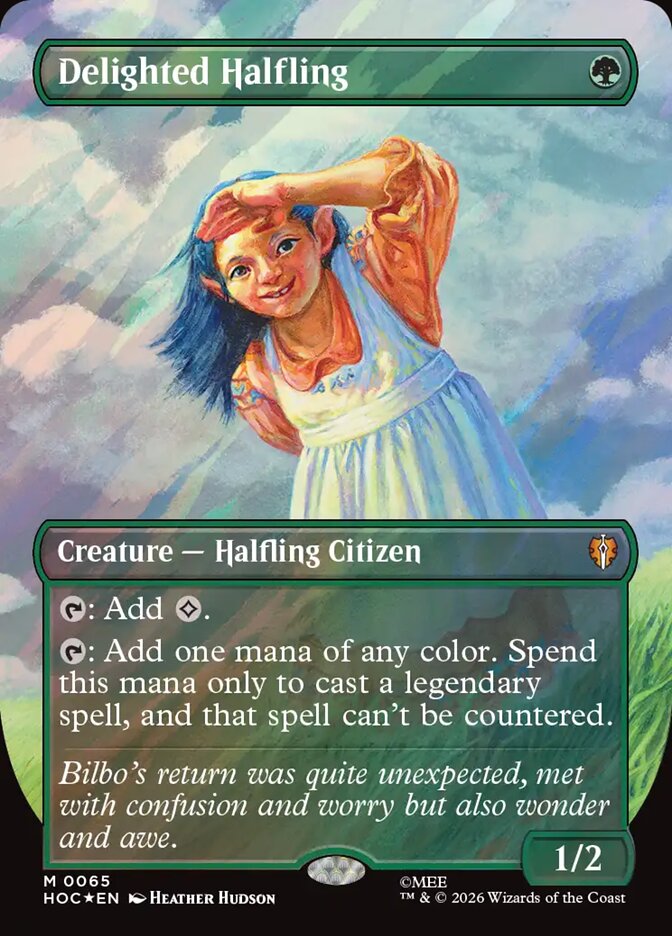 Delighted Halfling card front