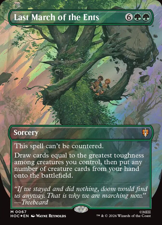 Last March of the Ents card front