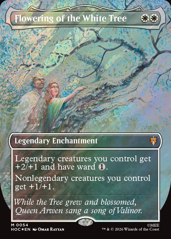 Flowering of the White Tree card front