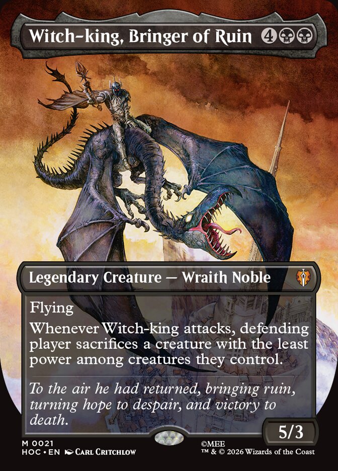 Witch-king, Bringer of Ruin card front