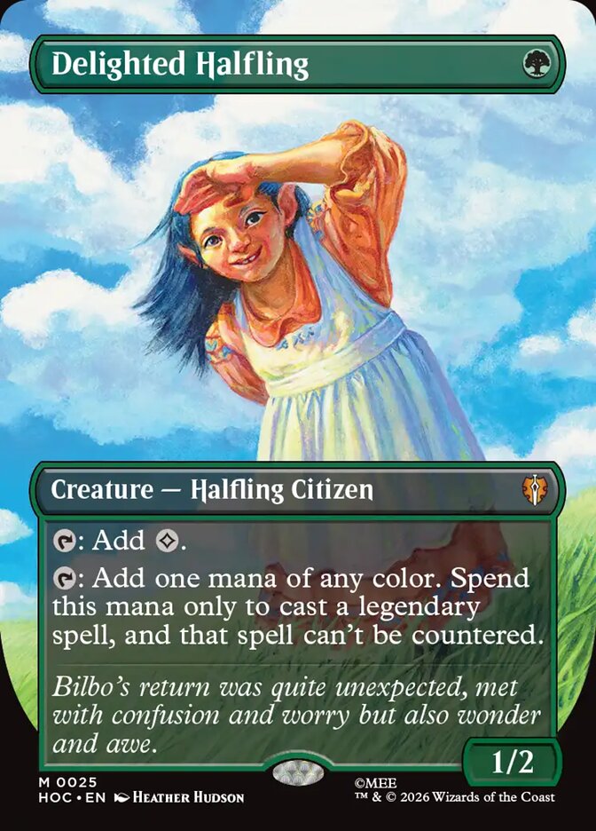 Delighted Halfling card front