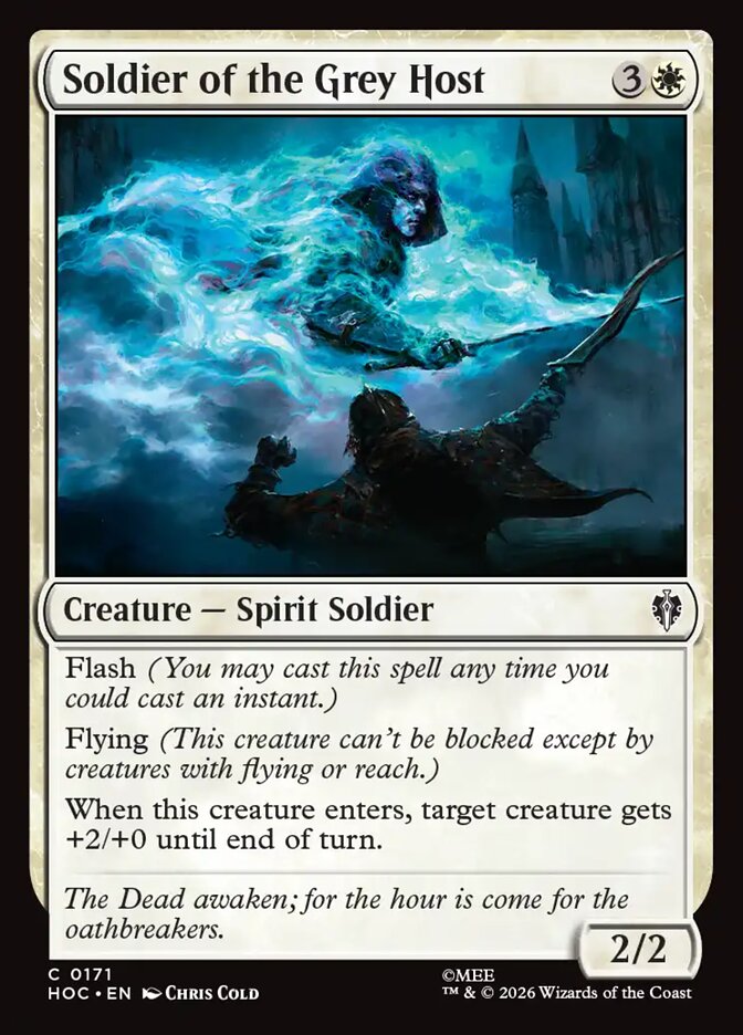 Soldier of the Grey Host card front