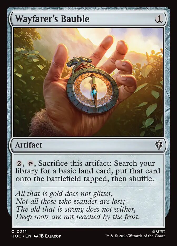 Wayfarer's Bauble card front