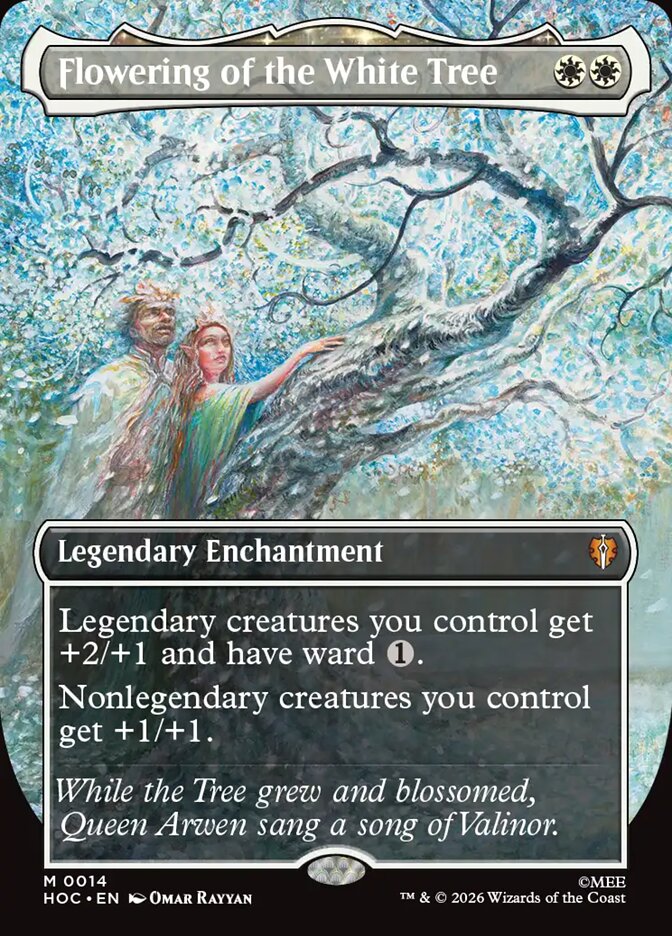 Flowering of the White Tree card front