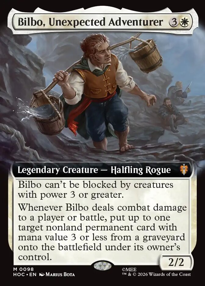 Bilbo, Unexpected Adventurer card front