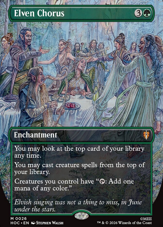 Elven Chorus card front
