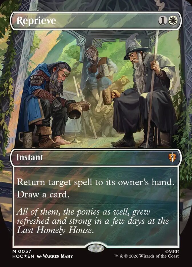 Reprieve card front