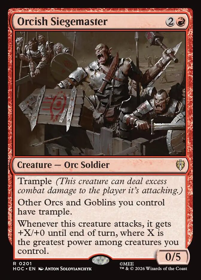 Orcish Siegemaster card front