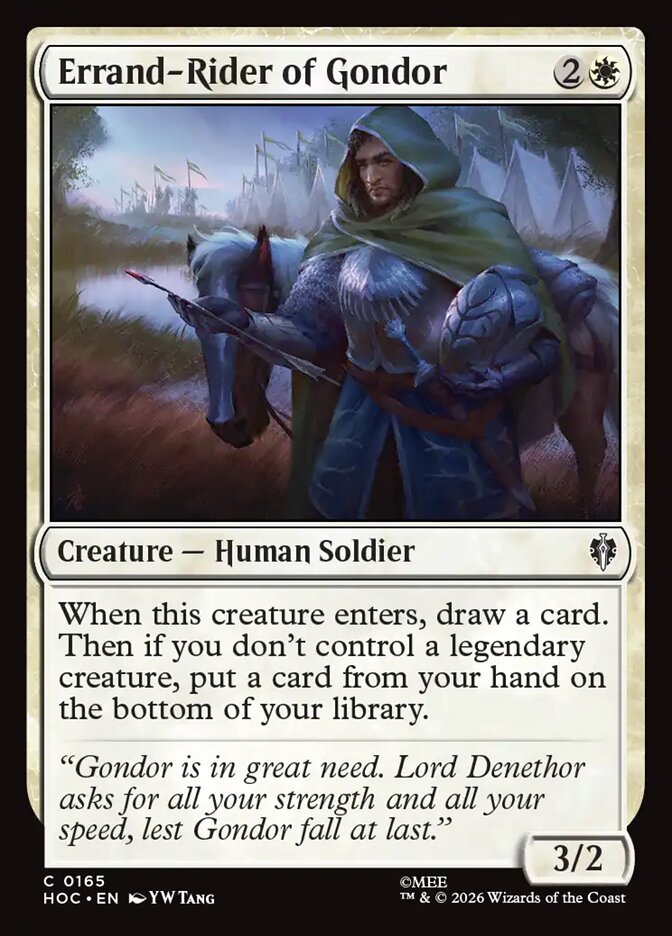 Errand-Rider of Gondor card front
