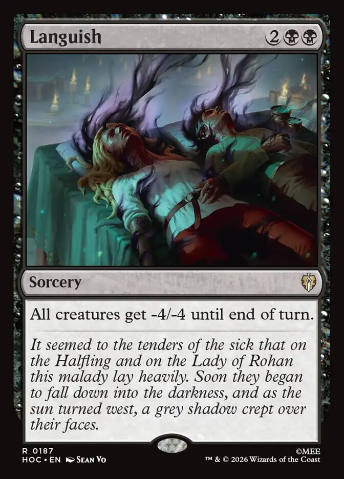 Languish card front
