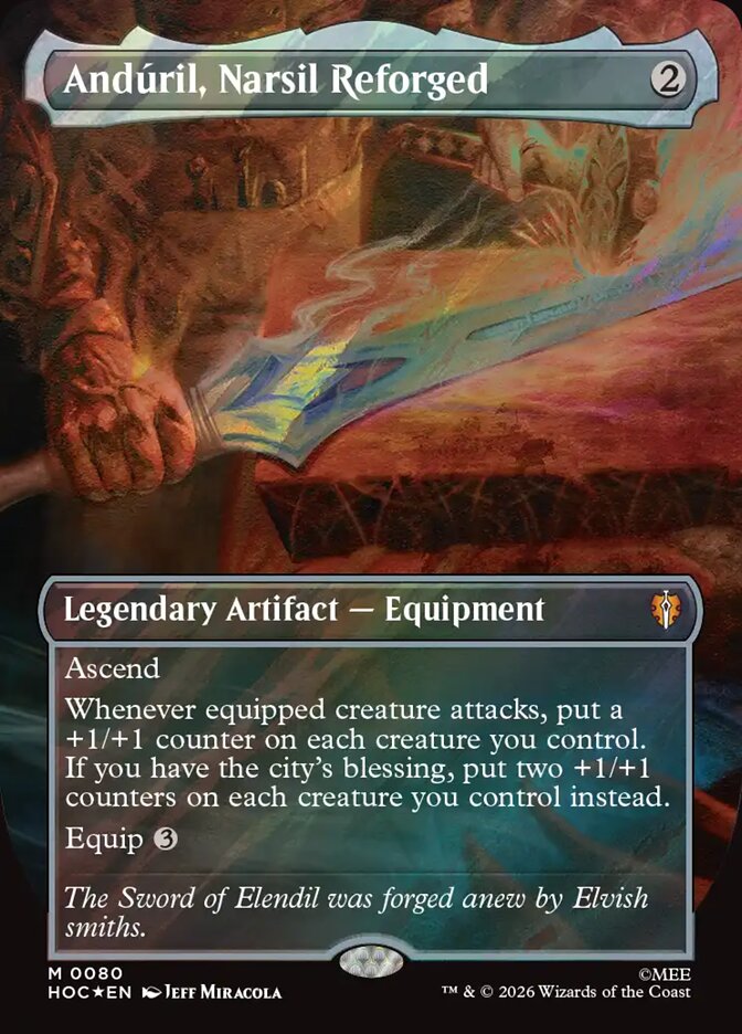 Andúril, Narsil Reforged card front