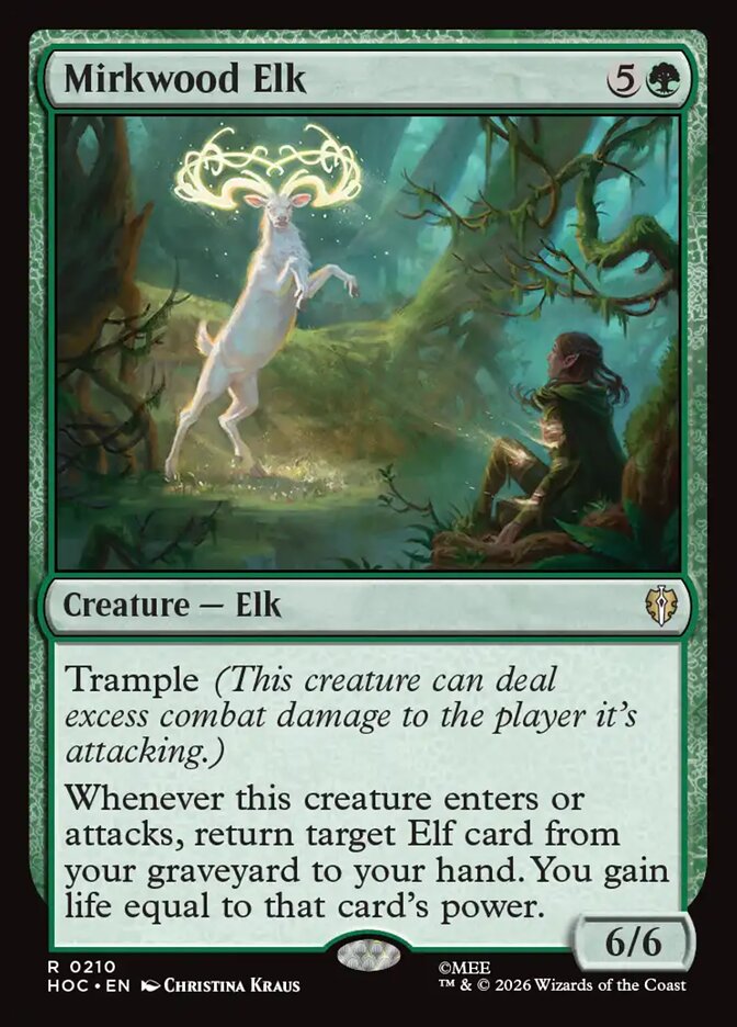 Mirkwood Elk card front