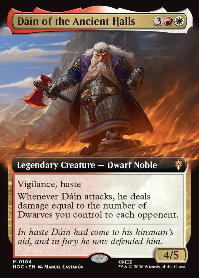 Dáin of the Ancient Halls card front