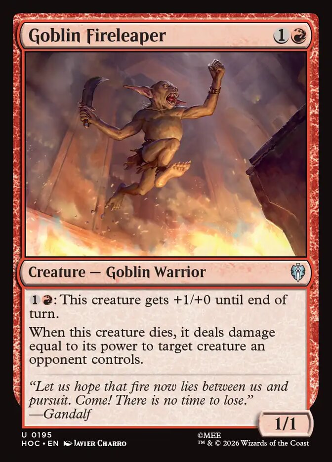 Goblin Fireleaper card front