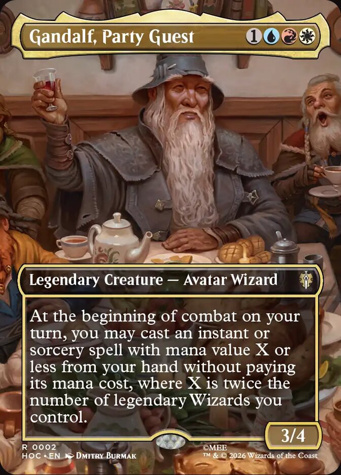 Gandalf, Party Guest card front