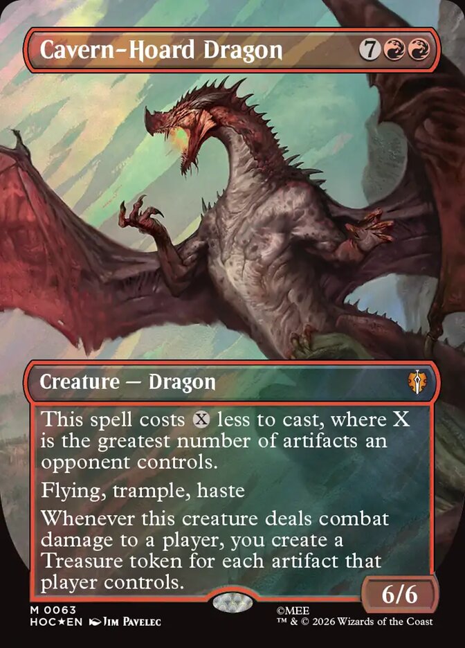 Cavern-Hoard Dragon card front