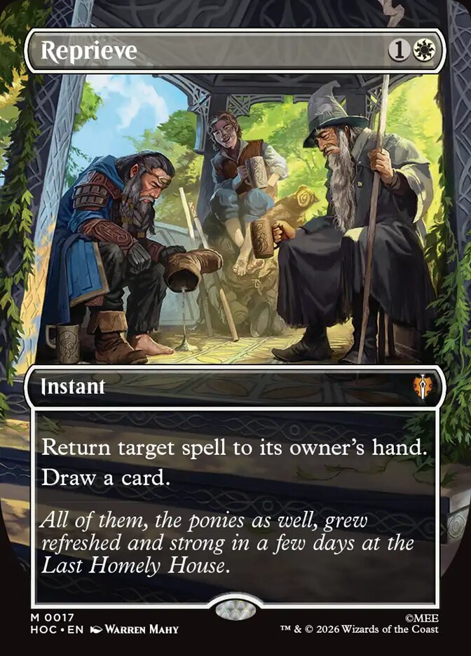 Reprieve card front