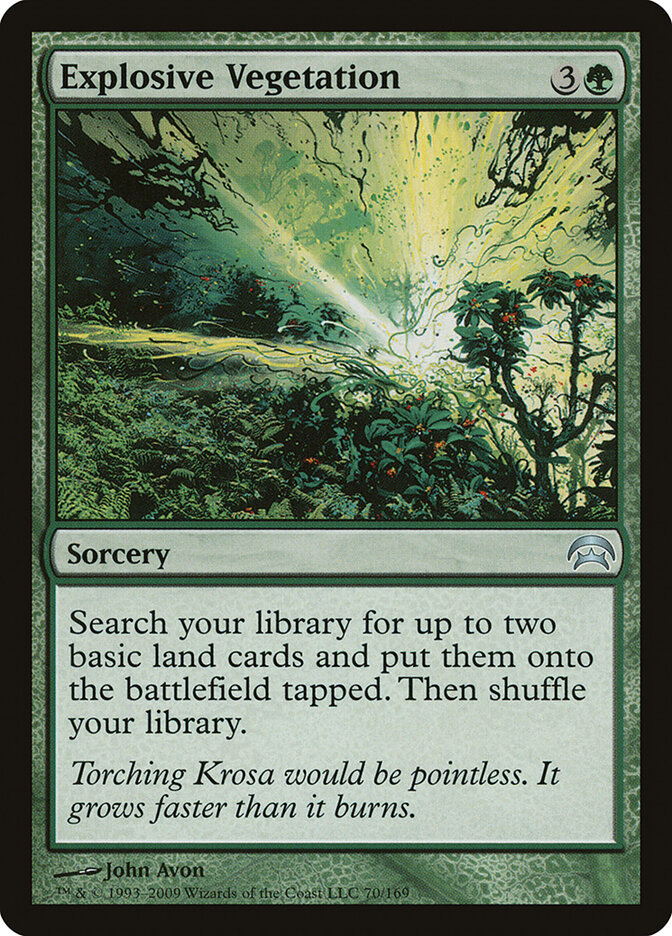 Explosive Vegetation card front