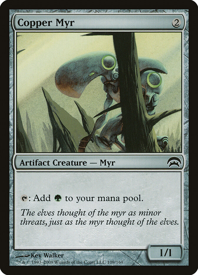 Copper Myr card front