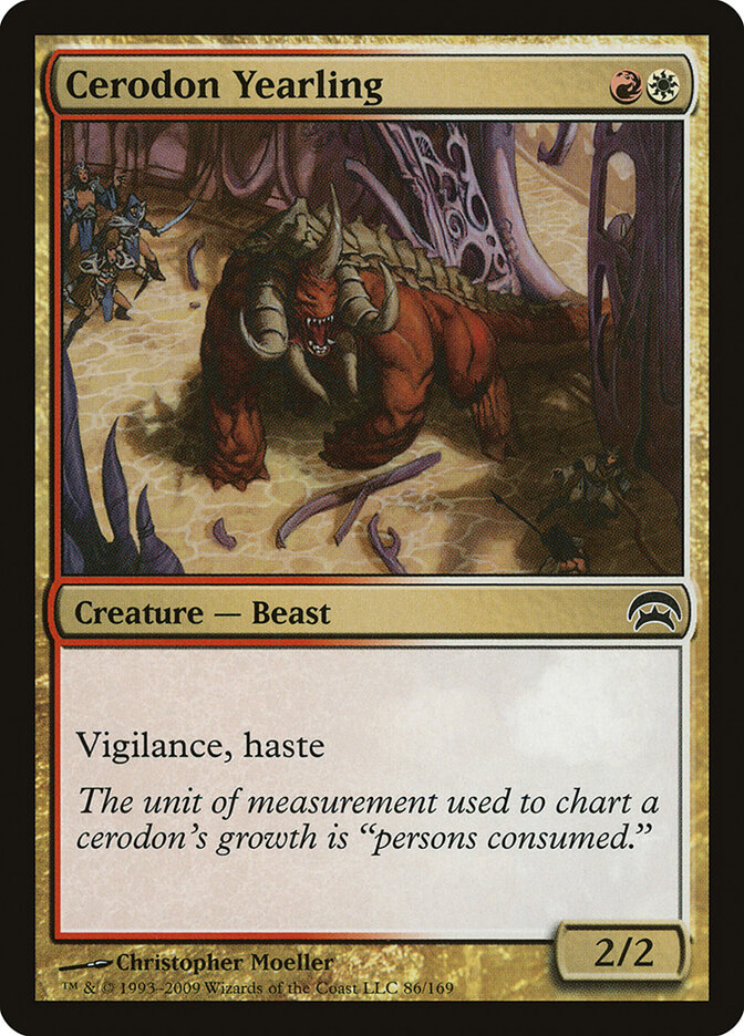 Cerodon Yearling card front