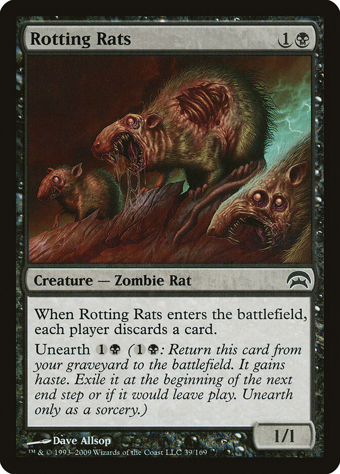 Rotting Rats card front