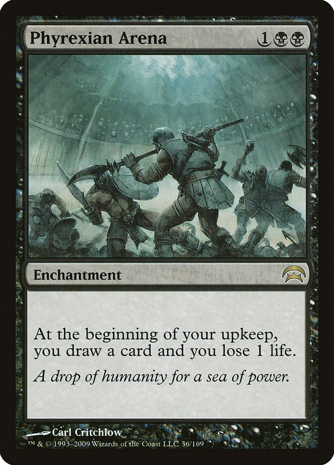 Phyrexian Arena card front