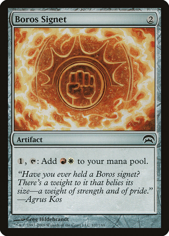 Boros Signet card front