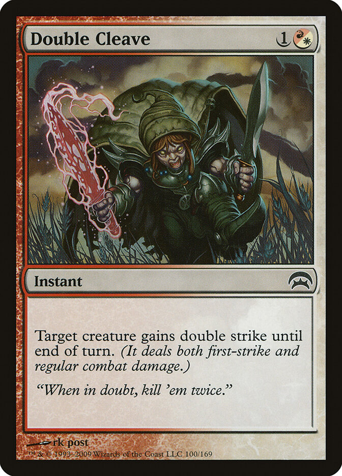 Double Cleave card front