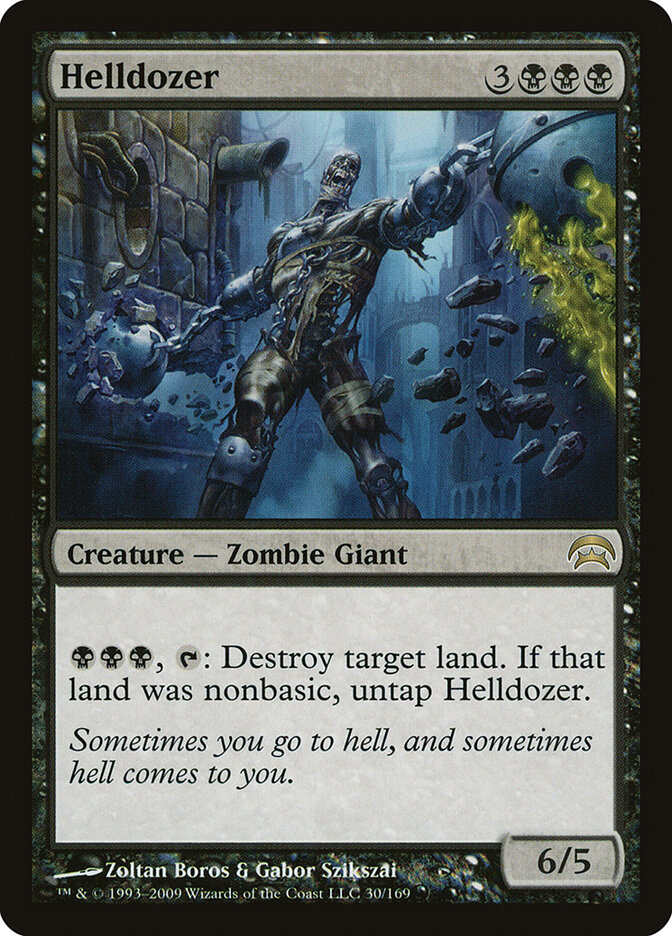 Helldozer card front