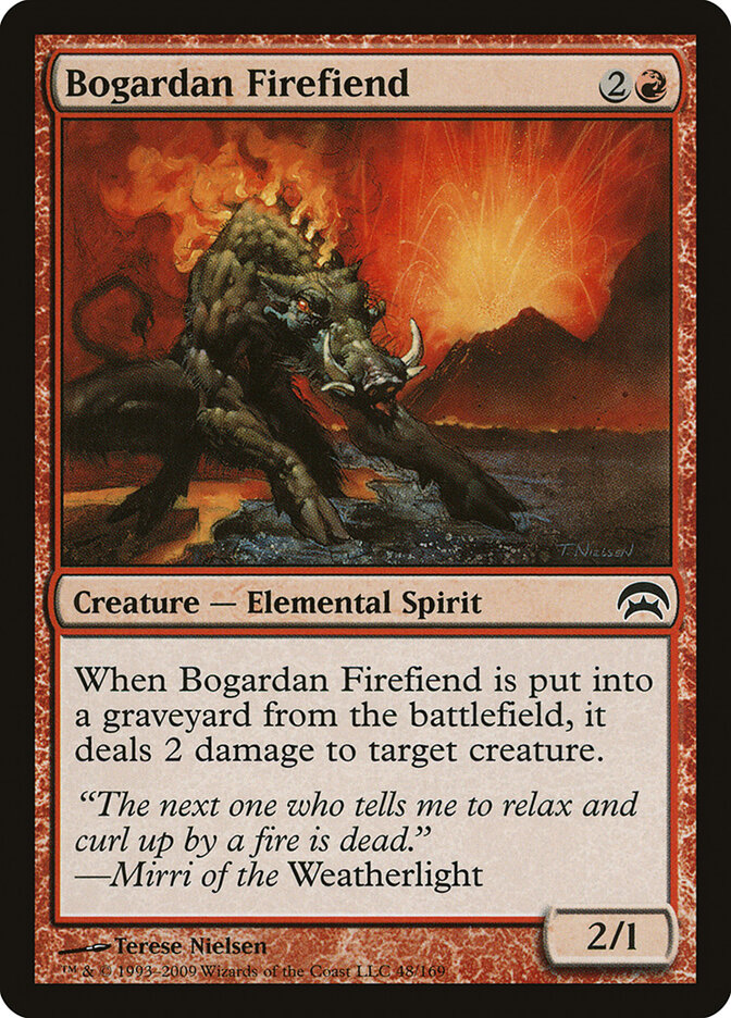 Bogardan Firefiend card front