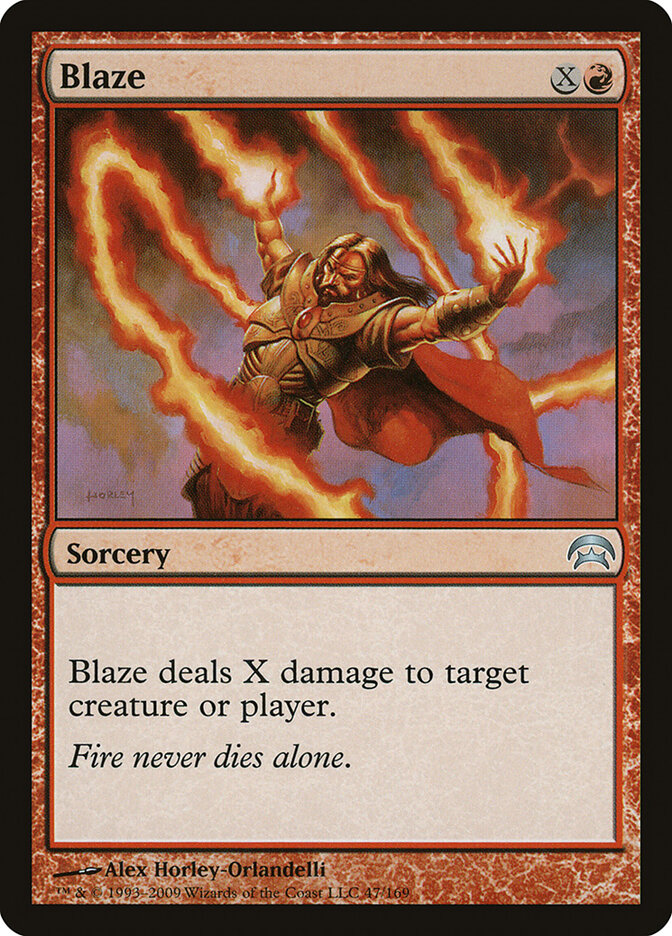Blaze card front