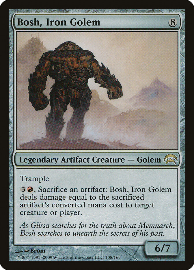 Bosh, Iron Golem card front