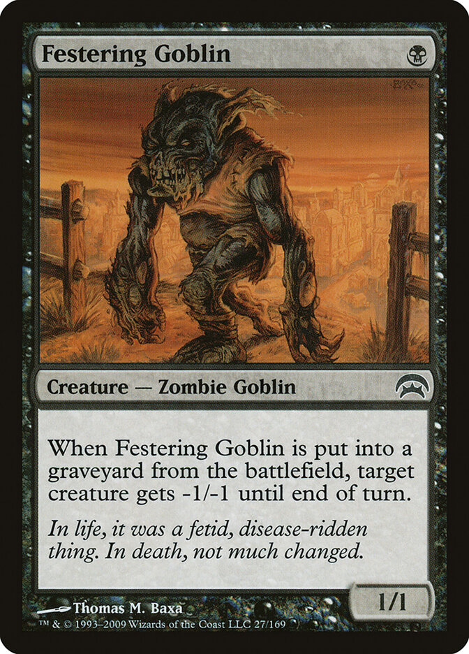 Festering Goblin card front