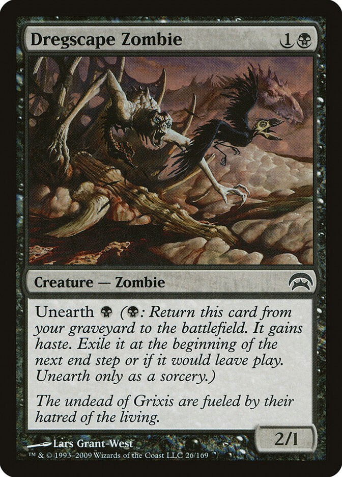 Dregscape Zombie card front