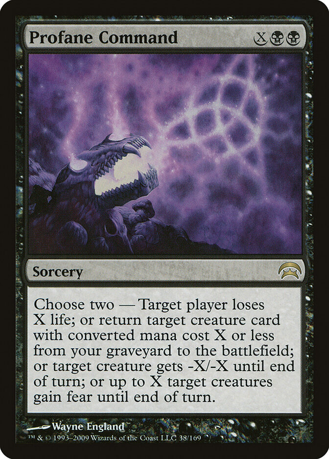 Profane Command card front