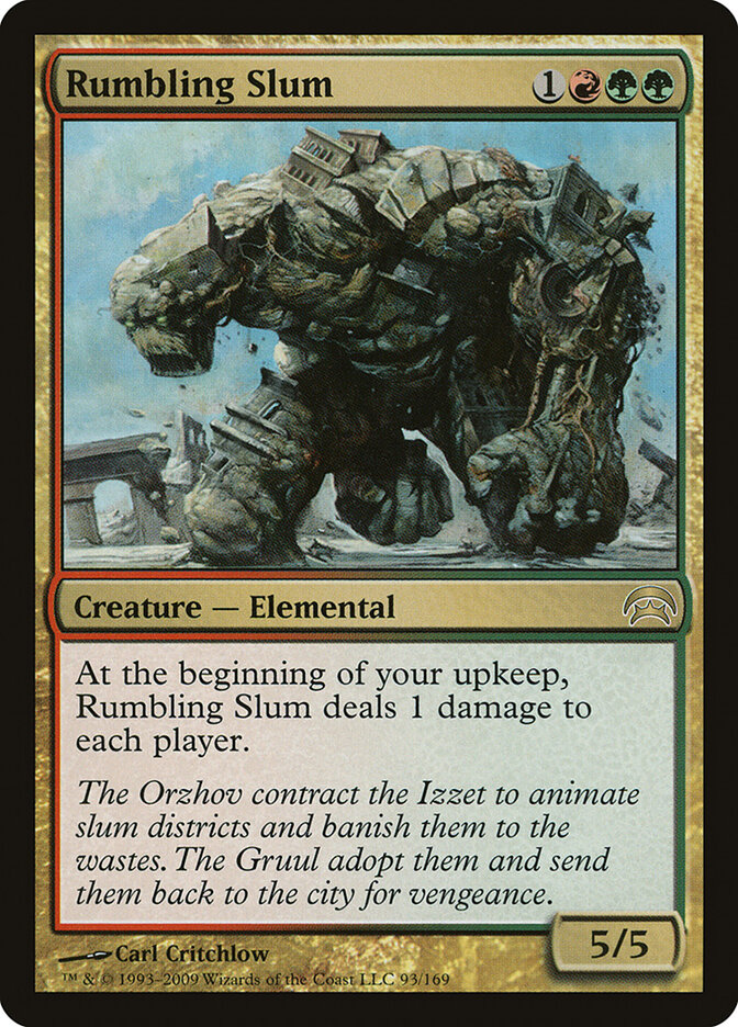 Rumbling Slum card front