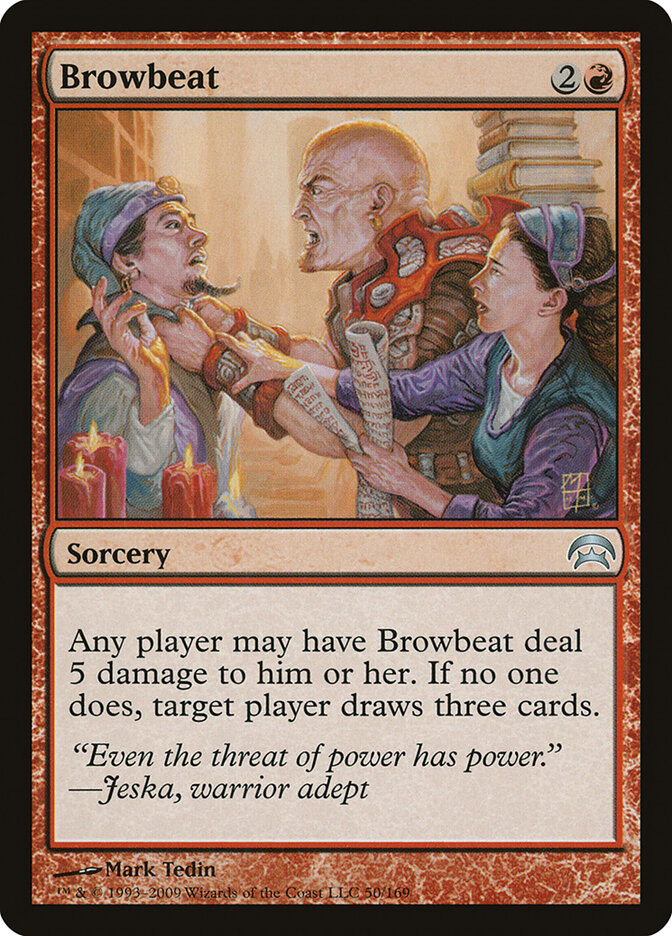 Browbeat card front