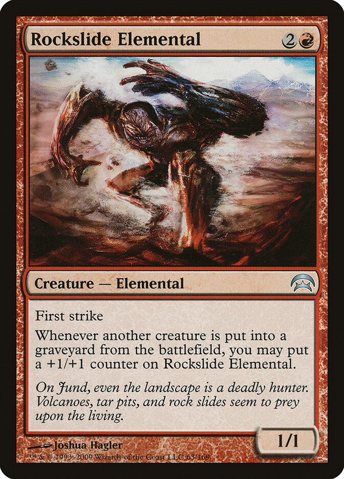 Rockslide Elemental card front