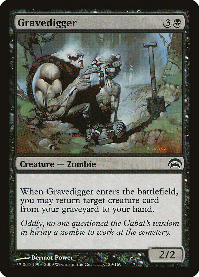 Gravedigger card front
