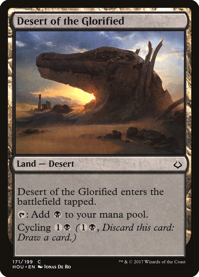 Desert of the Glorified card front