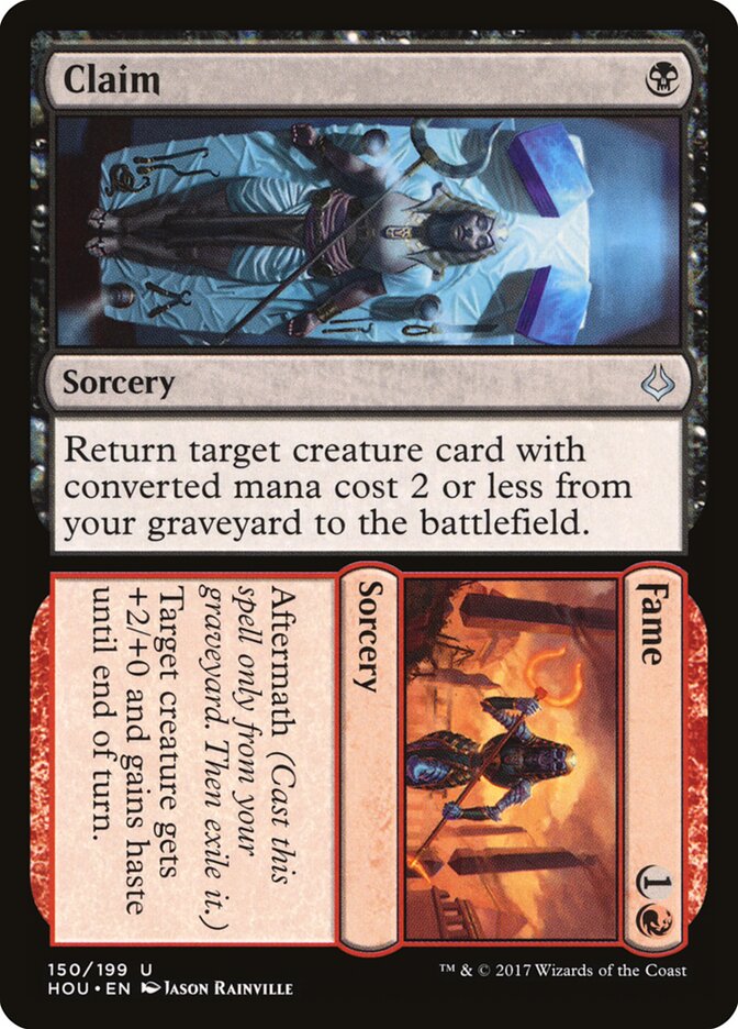 Claim card front