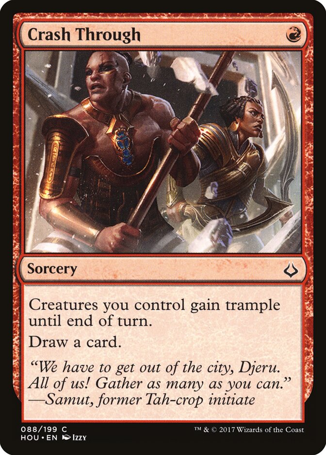 Crash Through card front