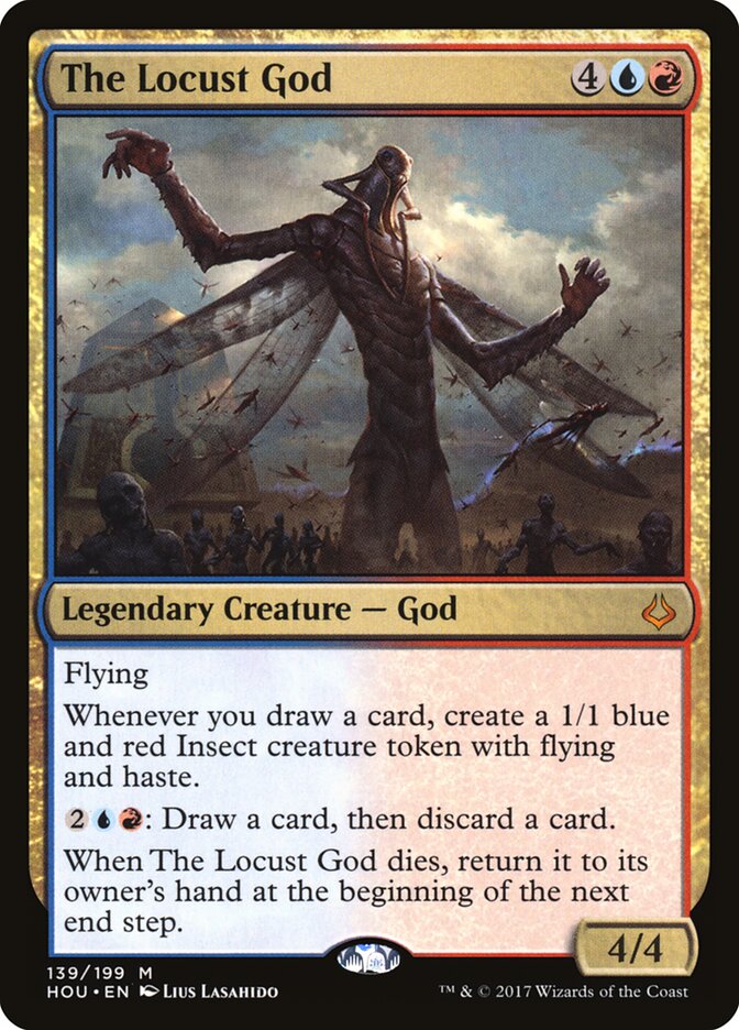 The Locust God card front