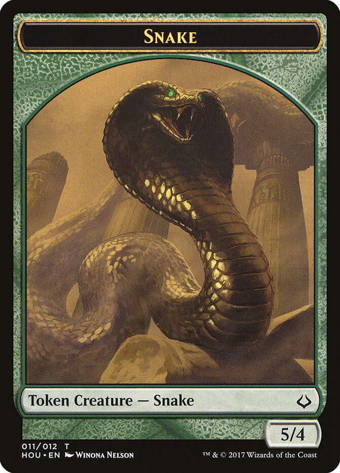Snake card front