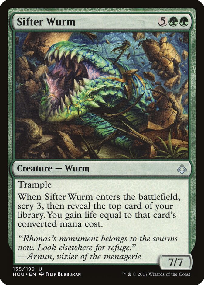 Sifter Wurm card front