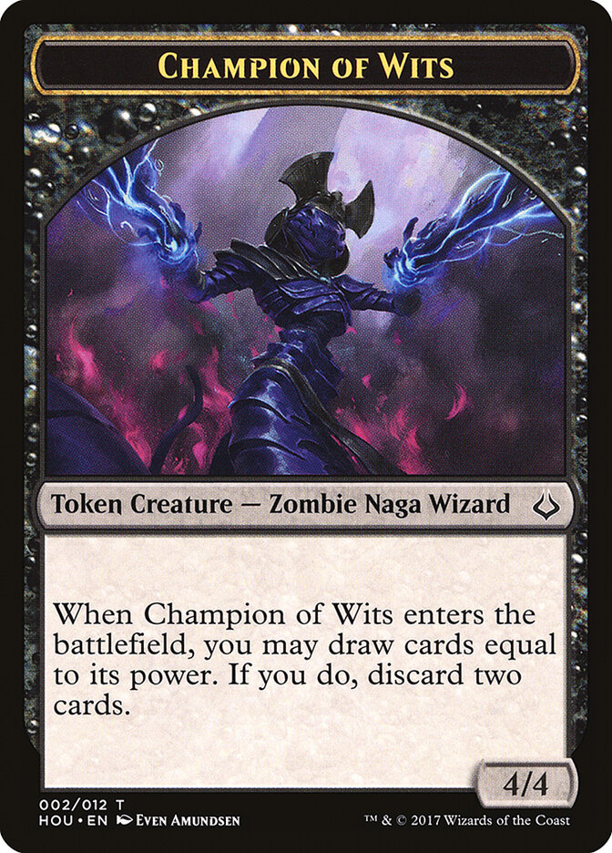 Champion of Wits card front