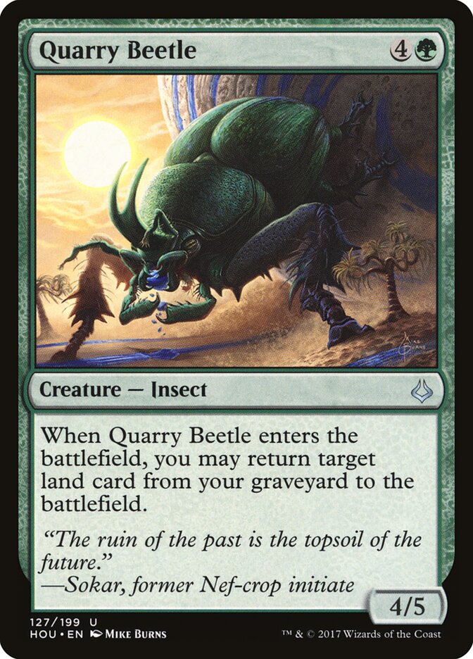 Quarry Beetle card front