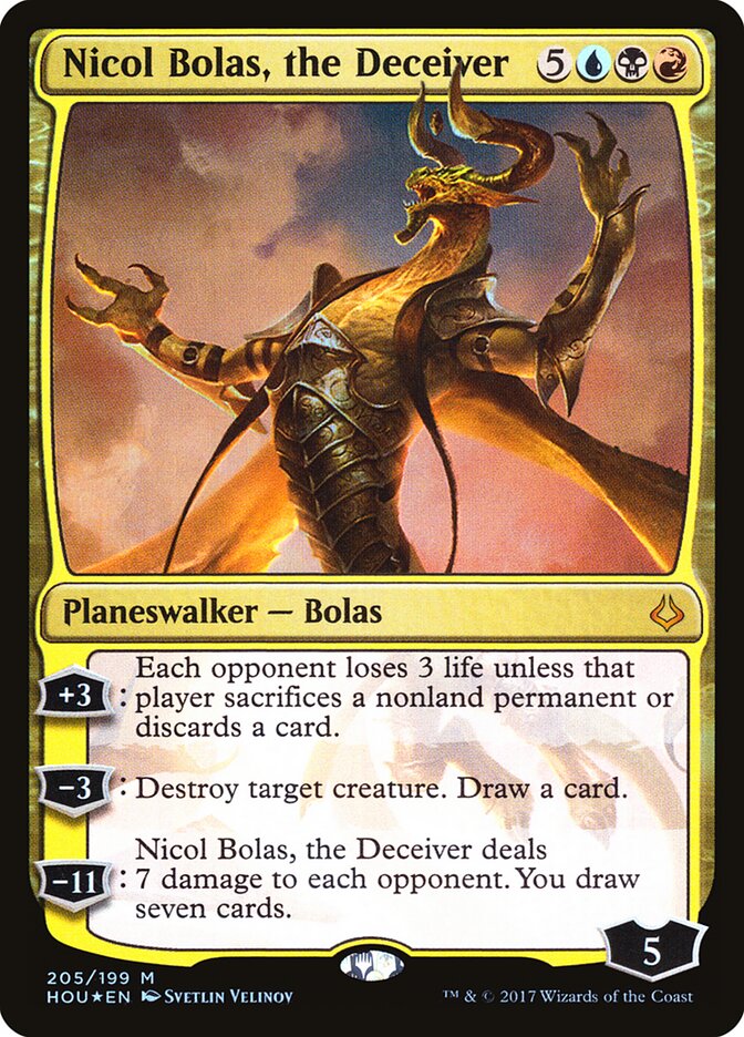 Nicol Bolas, the Deceiver card front
